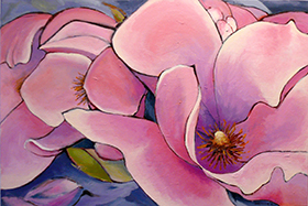 Magnolias I by Helen Cooling